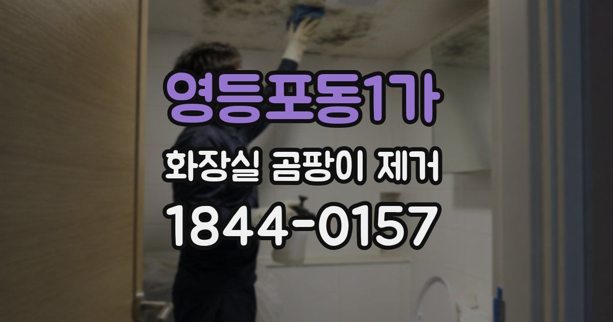 영등포동1가 화장실 곰팡이 제거