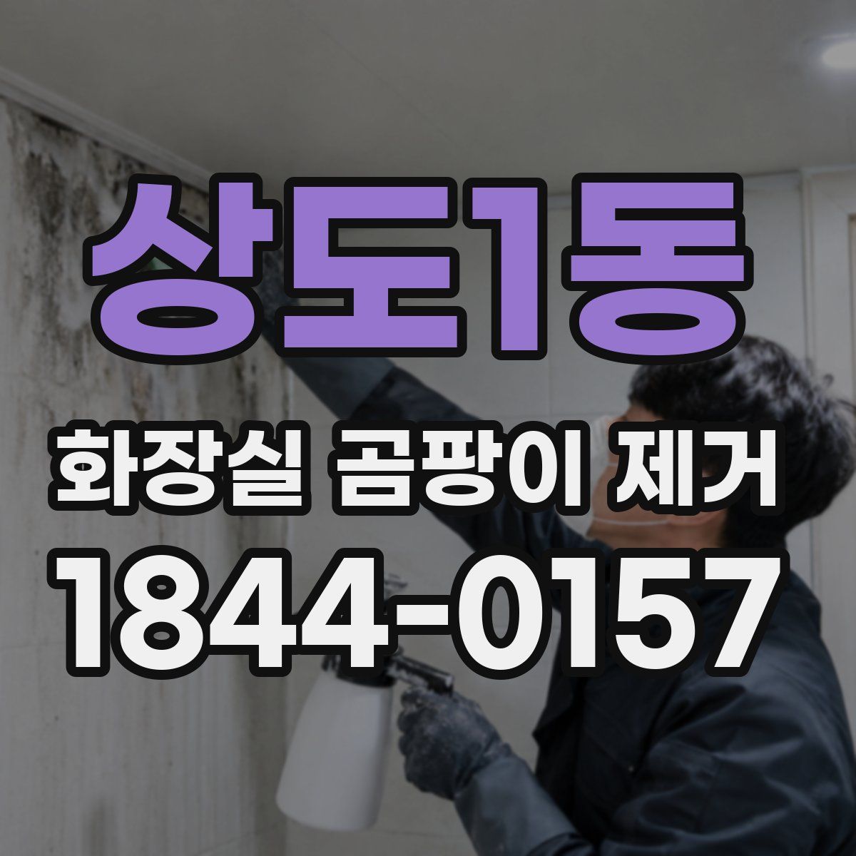상도1동 화장실 곰팡이 제거
