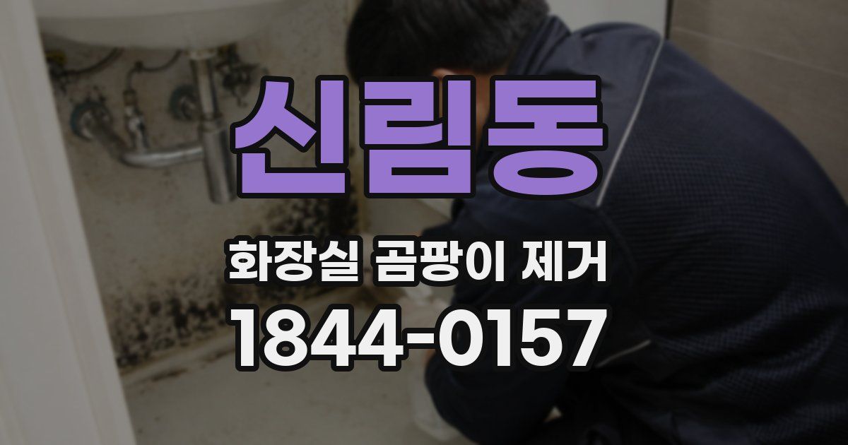 신림동 화장실 곰팡이 제거