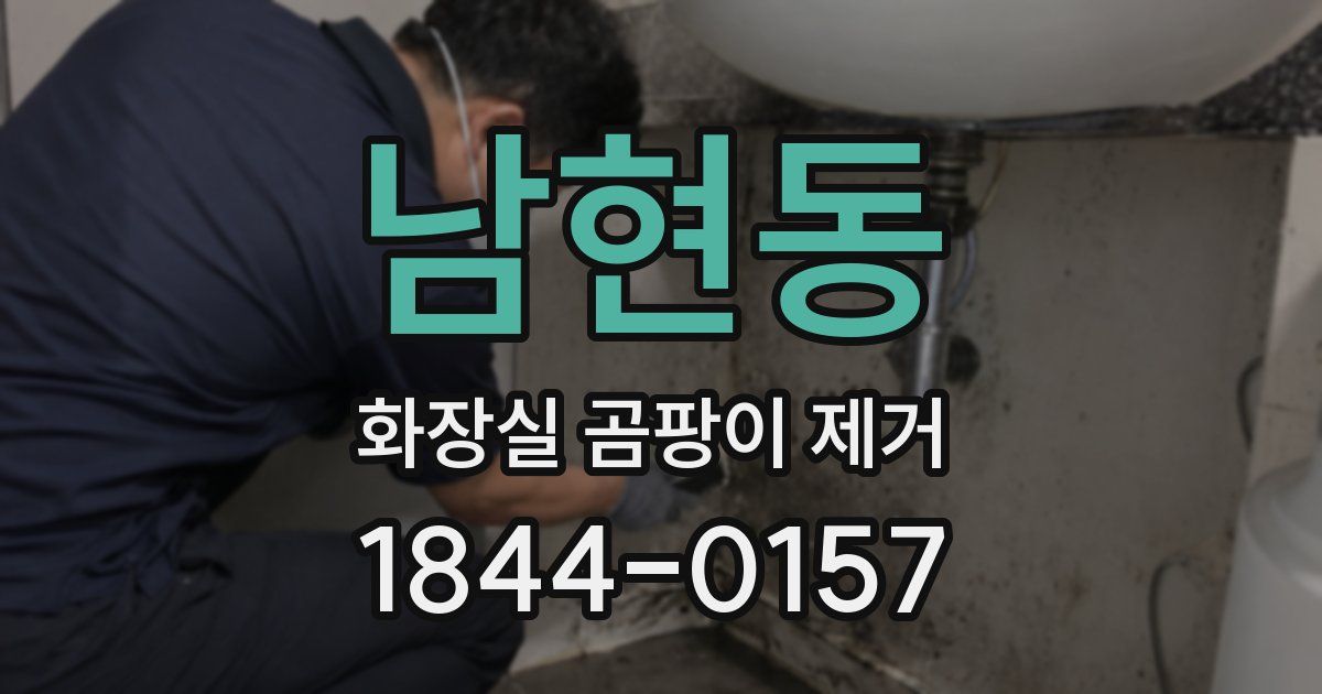 남현동 화장실 곰팡이 제거