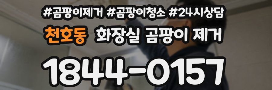 천호동 화장실 곰팡이 제거