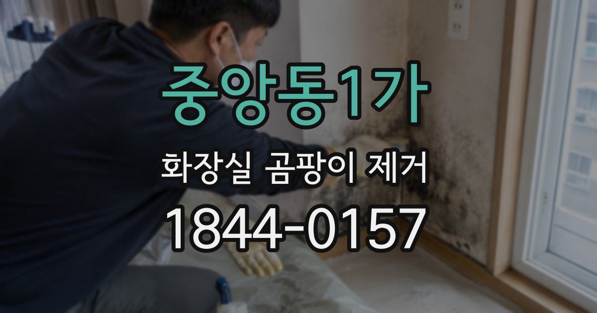 중앙동1가 화장실 곰팡이 제거