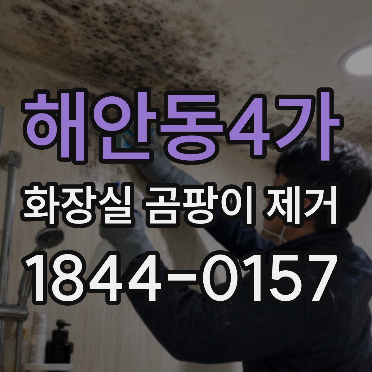 해안동4가 화장실 곰팡이 제거