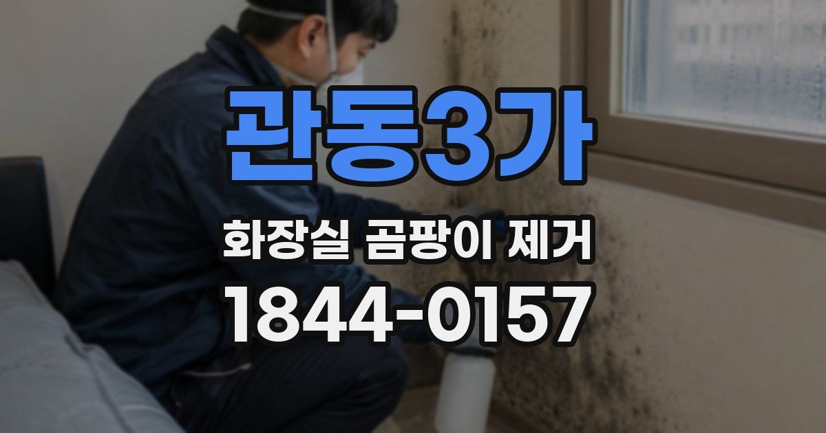 관동3가 화장실 곰팡이 제거
