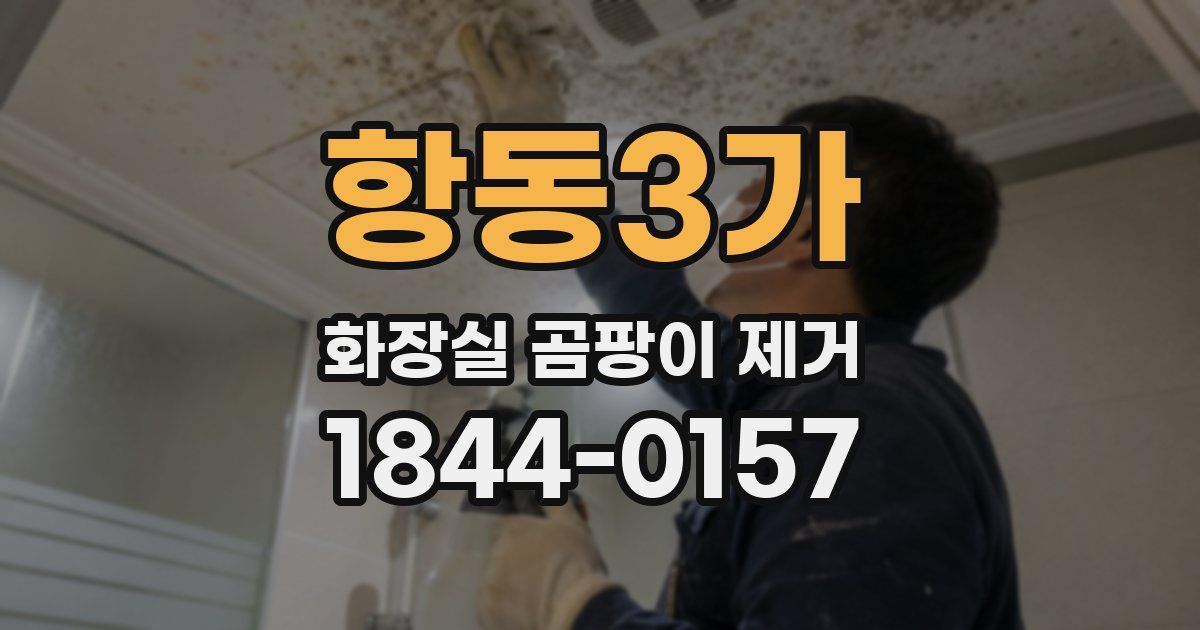 항동3가 화장실 곰팡이 제거