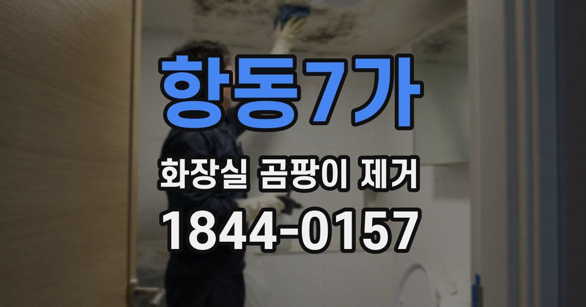 항동7가 화장실 곰팡이 제거