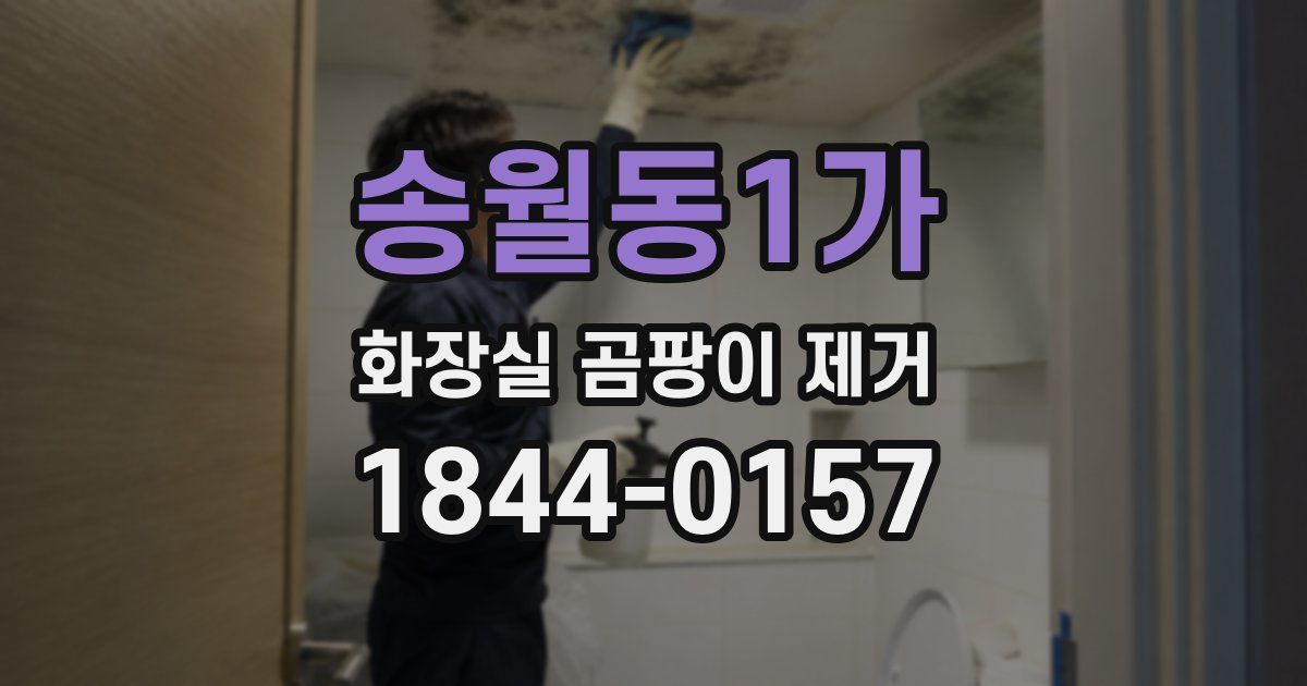 송월동1가 화장실 곰팡이 제거