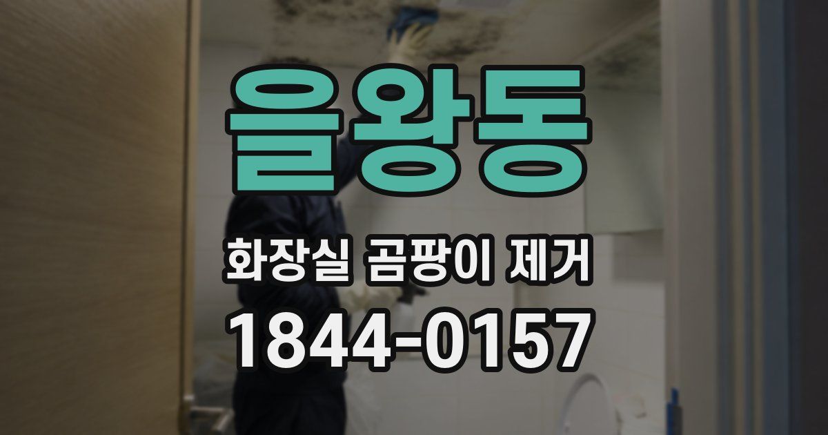 을왕동 화장실 곰팡이 제거