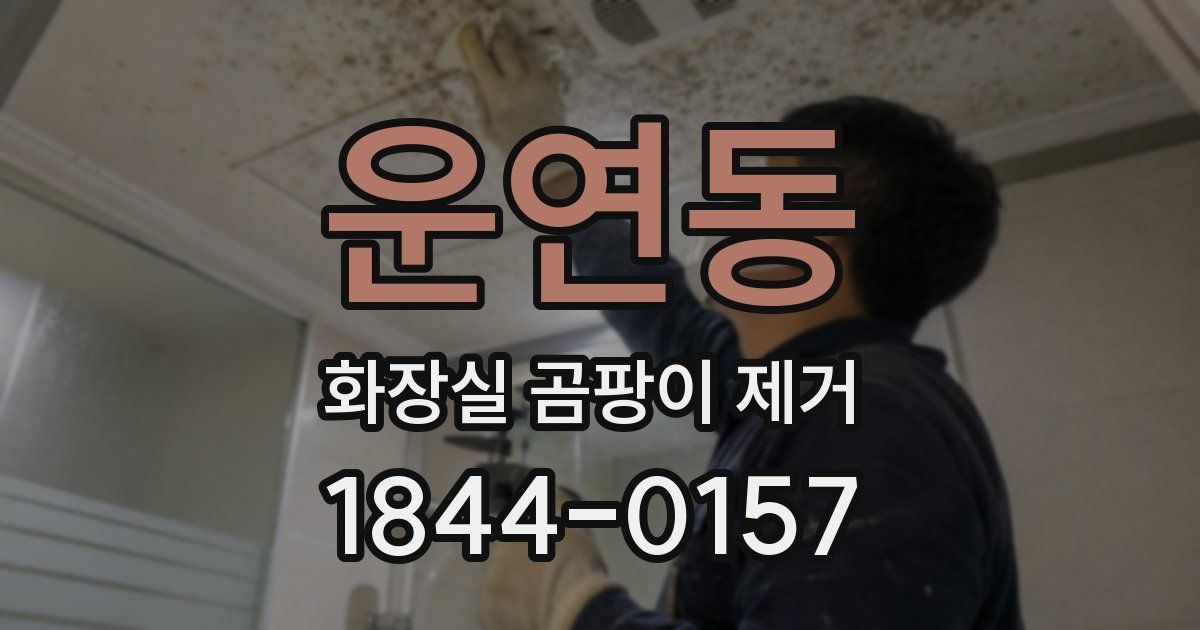 운연동 화장실 곰팡이 제거