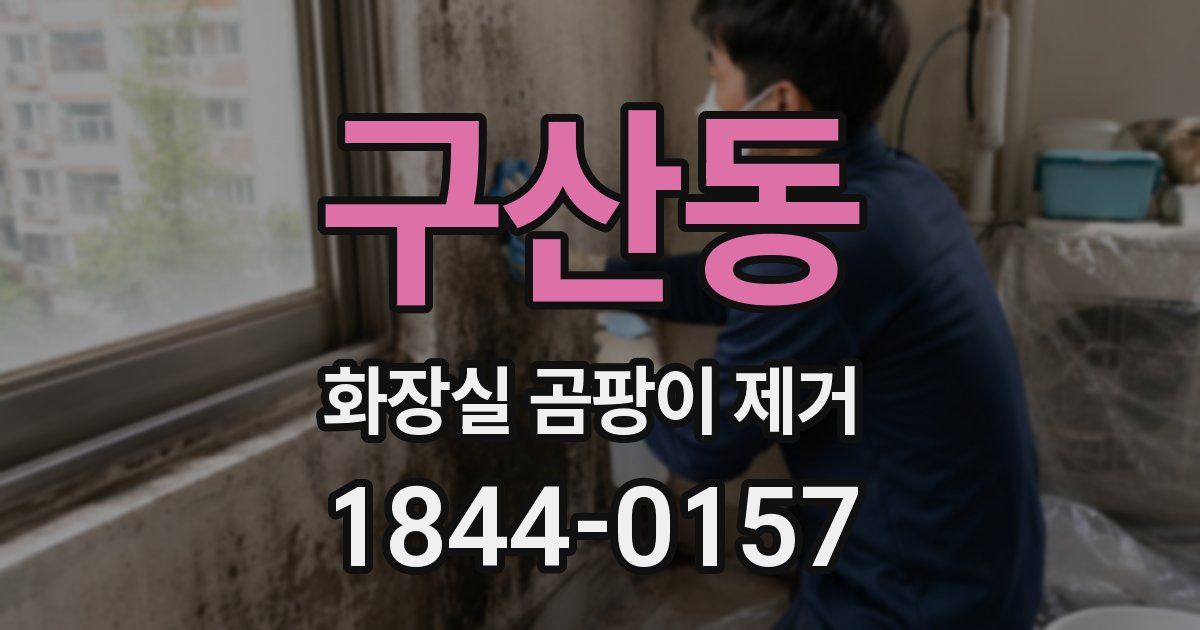 구산동 화장실 곰팡이 제거