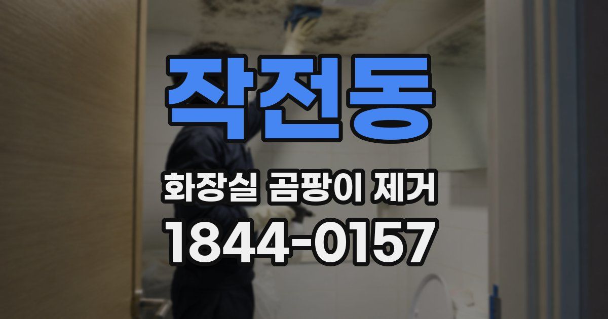작전동 화장실 곰팡이 제거