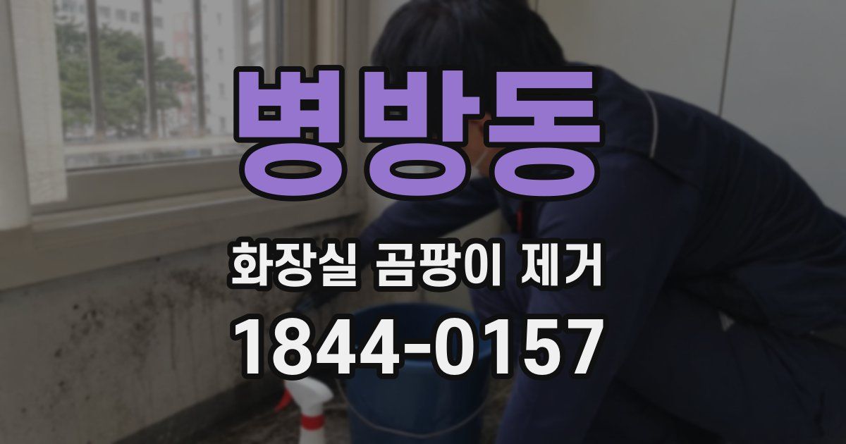 병방동 화장실 곰팡이 제거