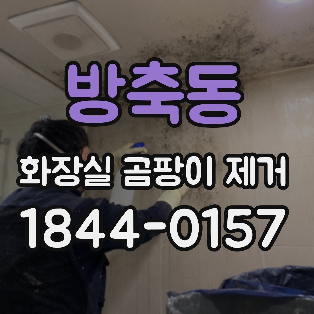 방축동 화장실 곰팡이 제거 청소 시간과 환기 요령