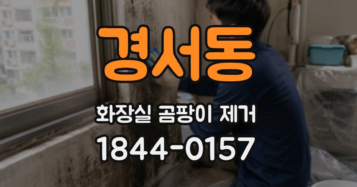 경서동 화장실 곰팡이 제거