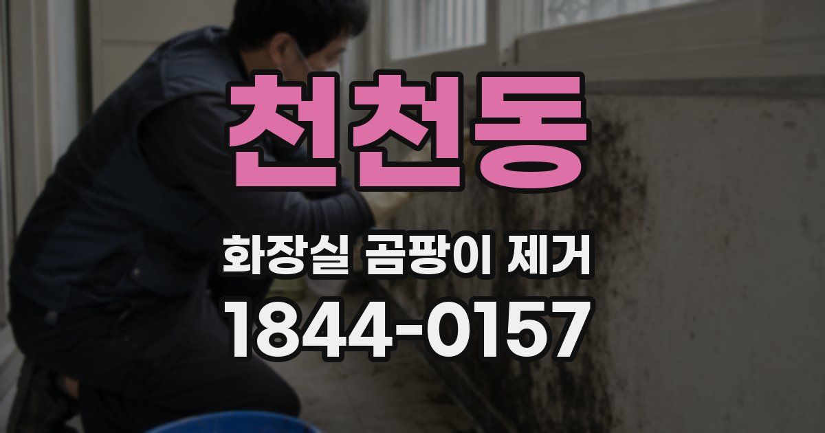 천천동 화장실 곰팡이 제거