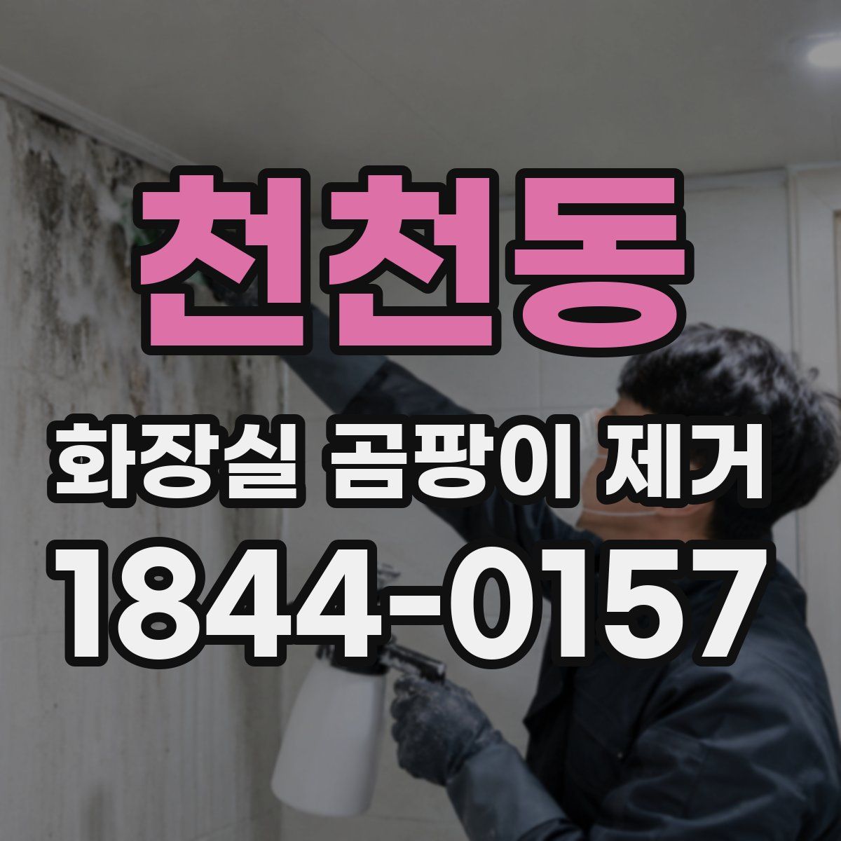 천천동 화장실 곰팡이 제거