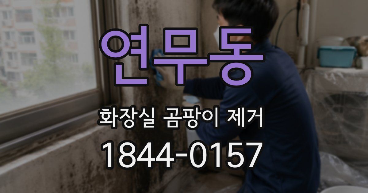 연무동 화장실 곰팡이 제거