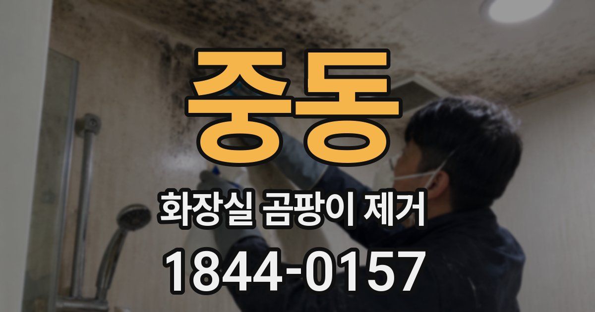 중동 화장실 곰팡이 제거