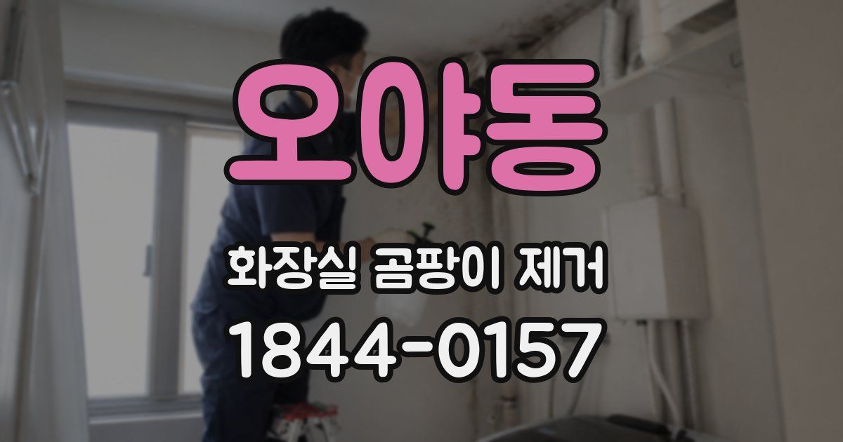 오야동 화장실 곰팡이 제거