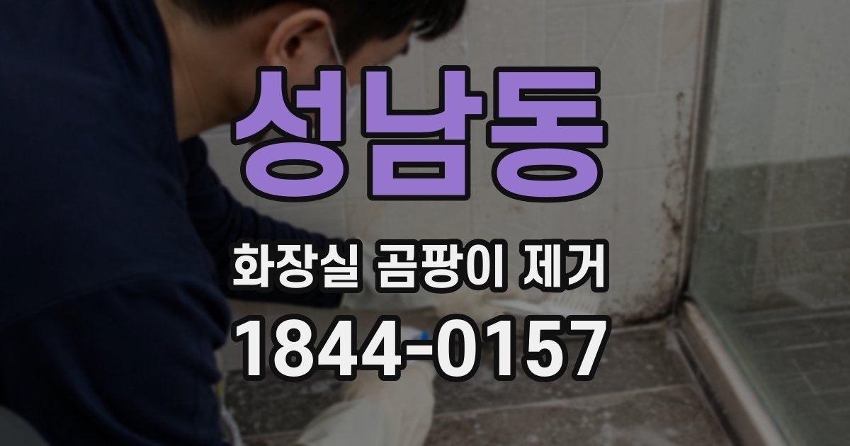 성남동 화장실 곰팡이 제거