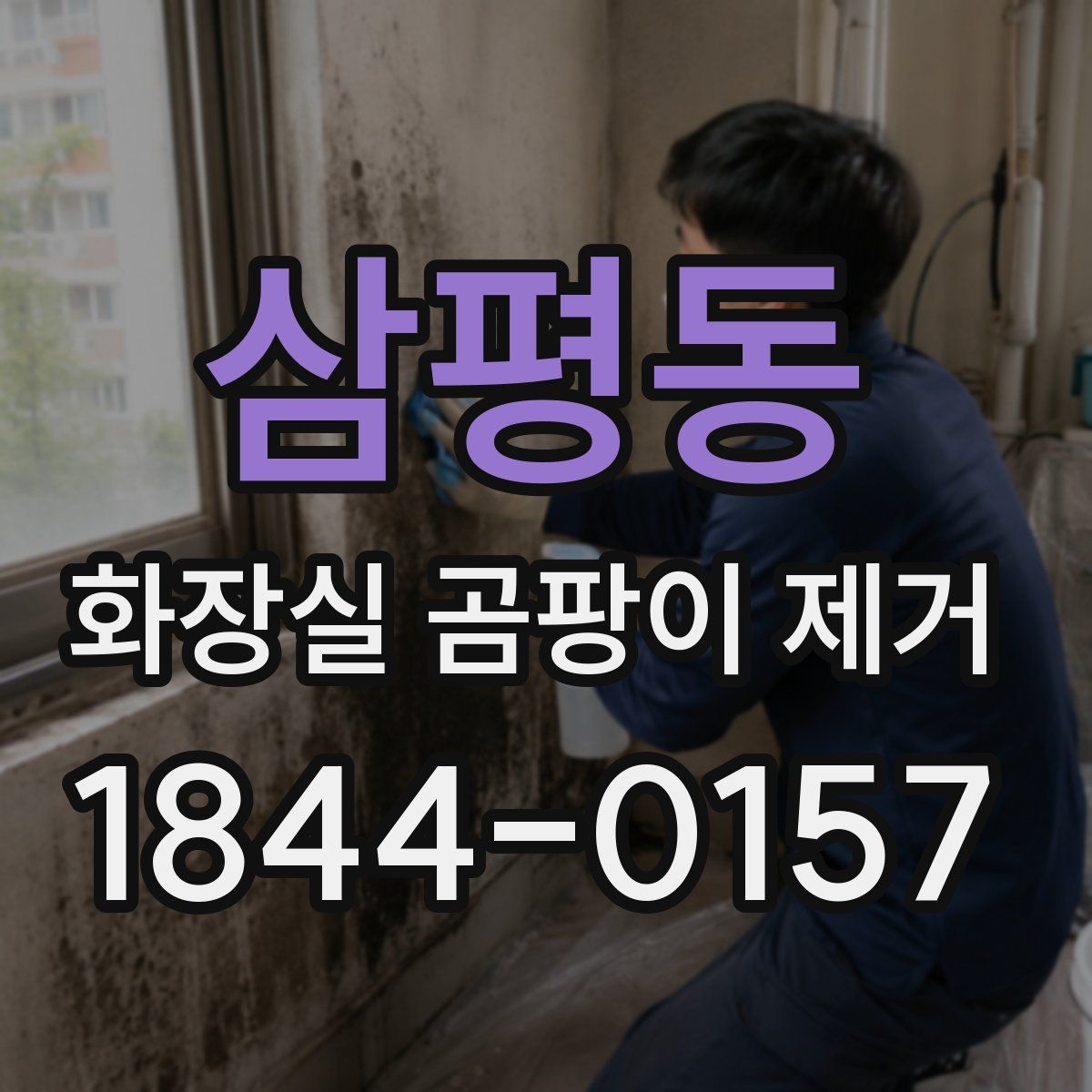 삼평동 화장실 곰팡이 제거