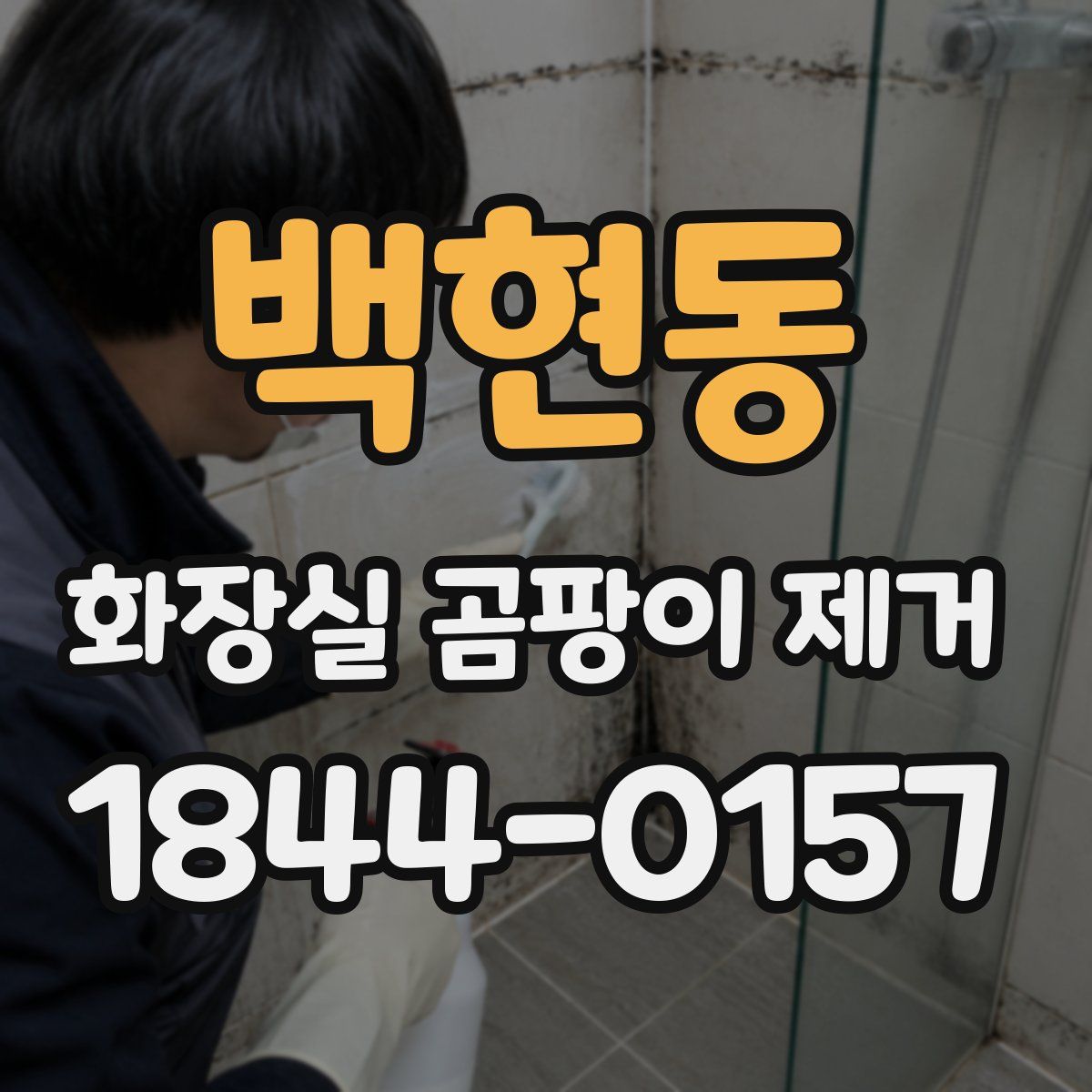 백현동 화장실 곰팡이 제거