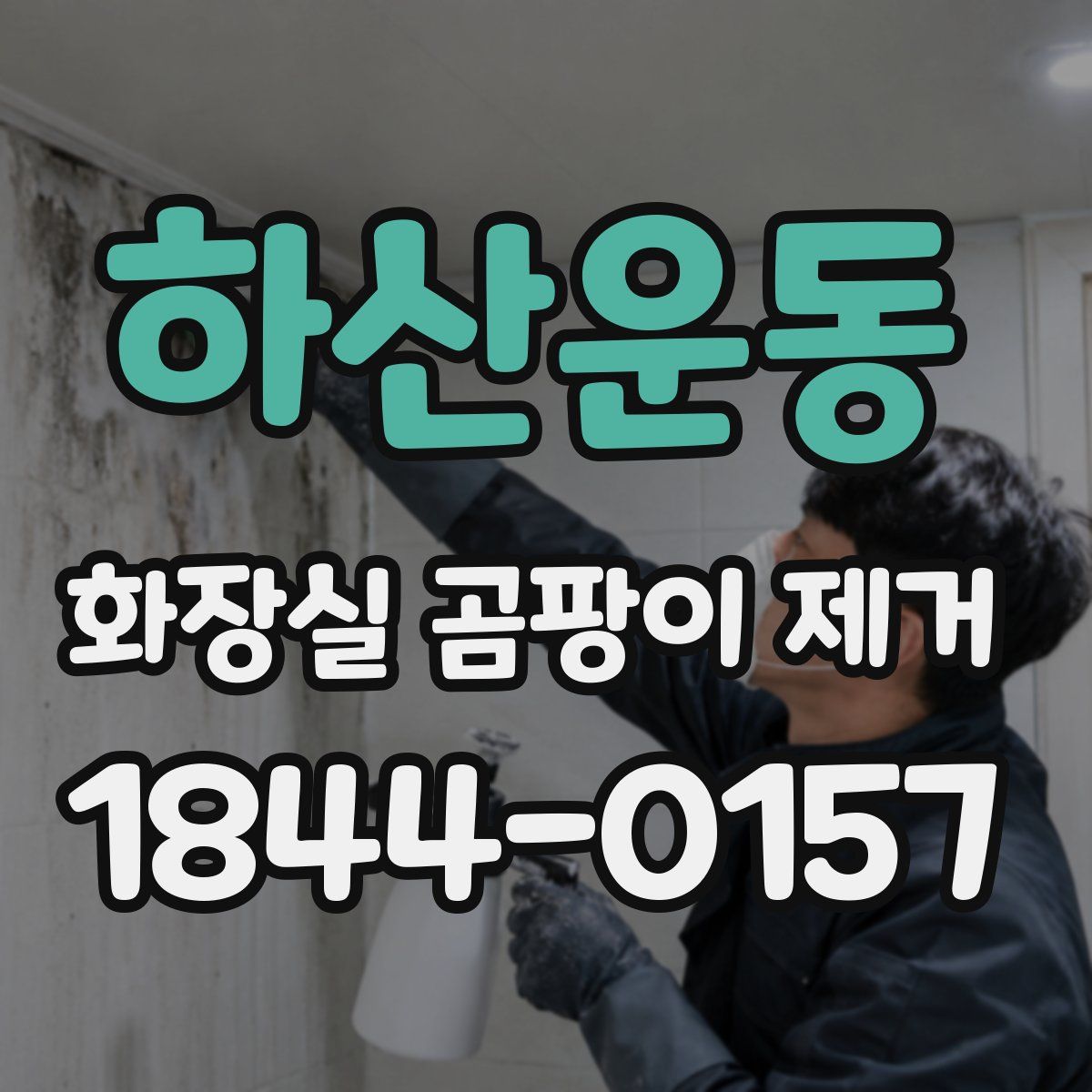 하산운동 화장실 곰팡이 제거