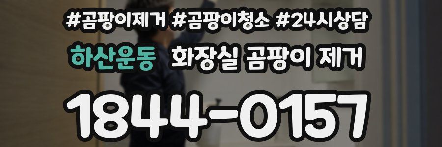 하산운동 화장실 곰팡이 제거