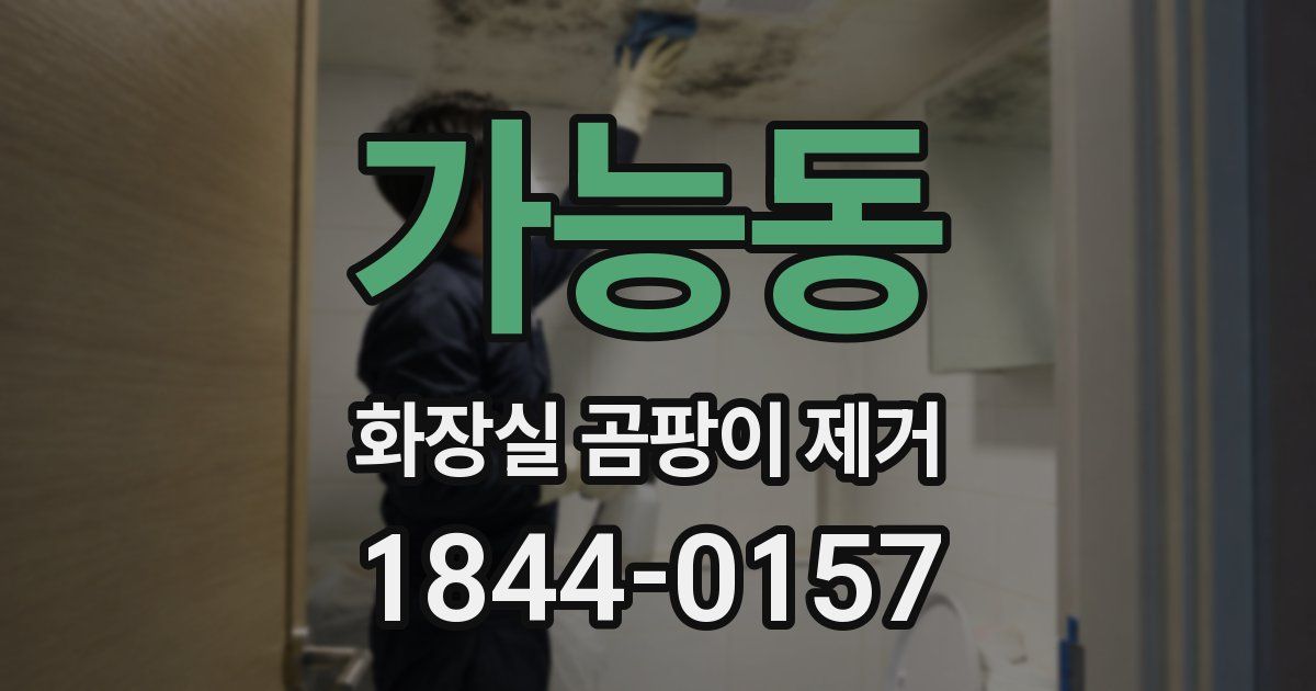 가능동 화장실 곰팡이 제거