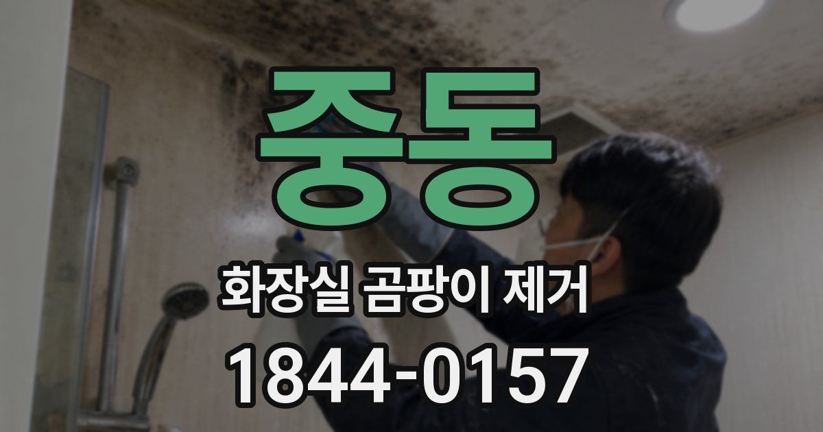 중동 화장실 곰팡이 제거