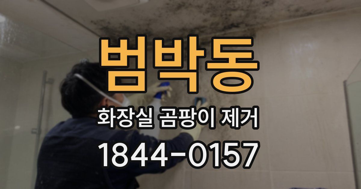 범박동 화장실 곰팡이 제거