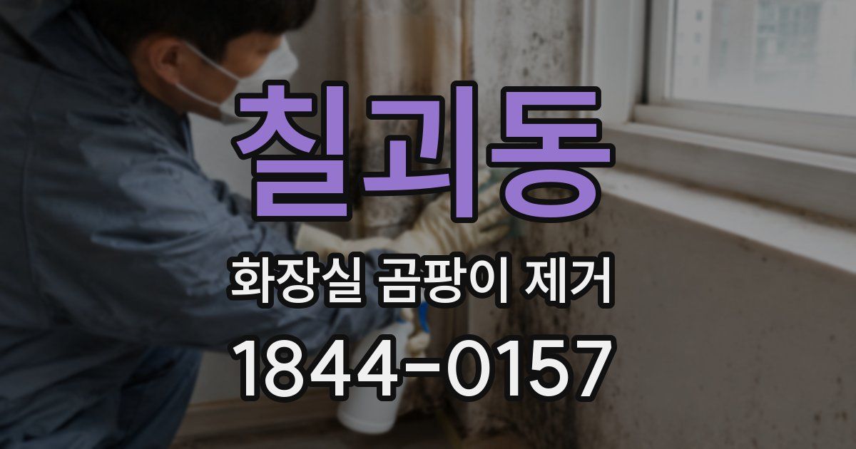 칠괴동 화장실 곰팡이 제거