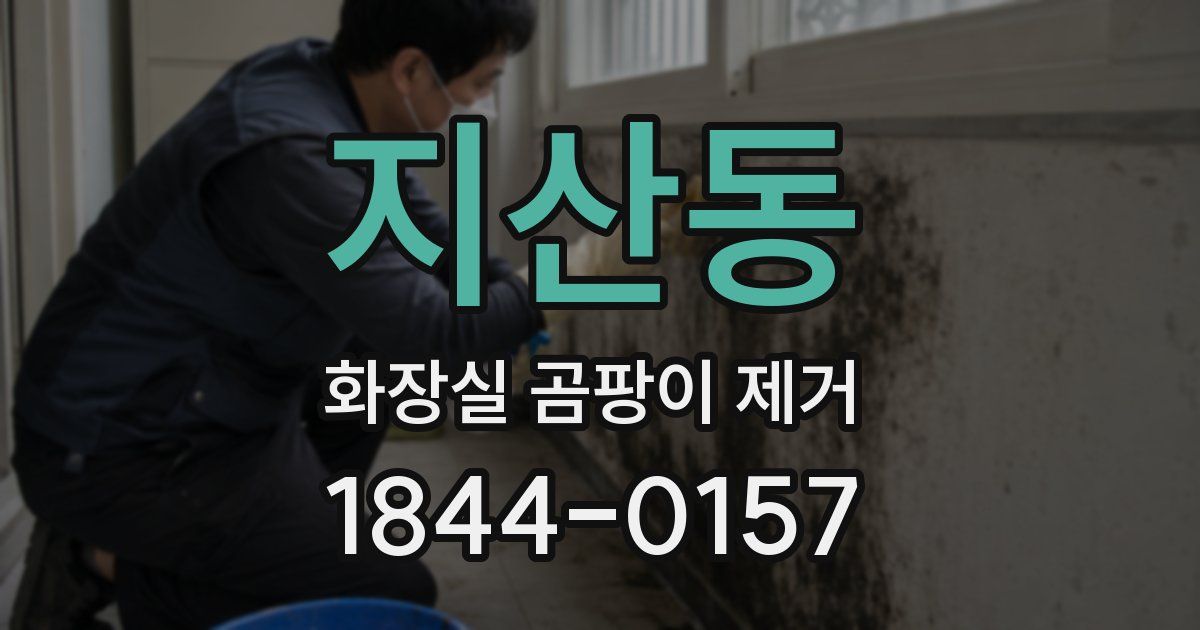 지산동 화장실 곰팡이 제거