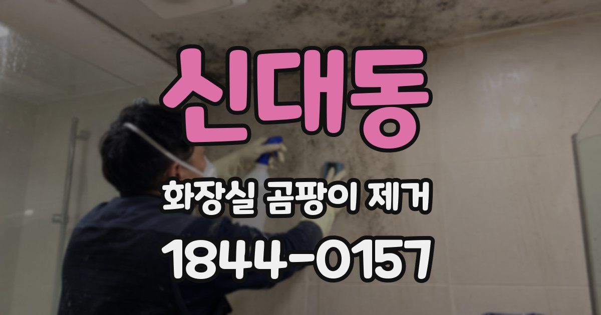 신대동 화장실 곰팡이 제거