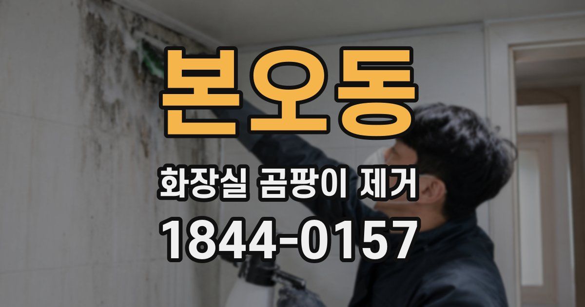 본오동 화장실 곰팡이 제거