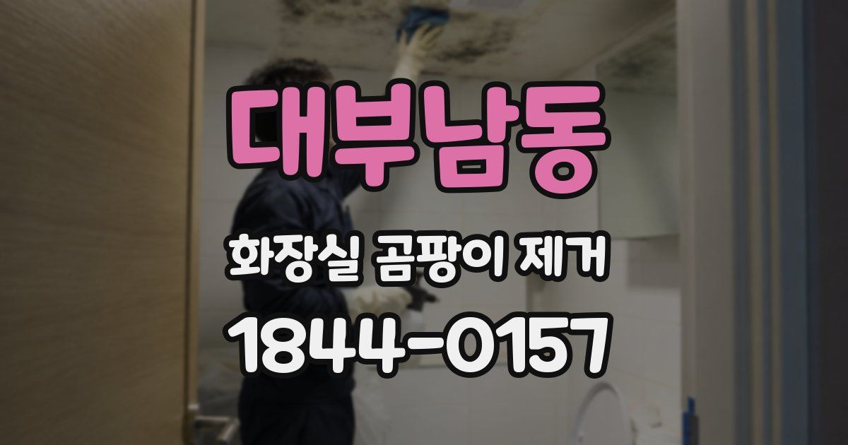 대부남동 화장실 곰팡이 제거