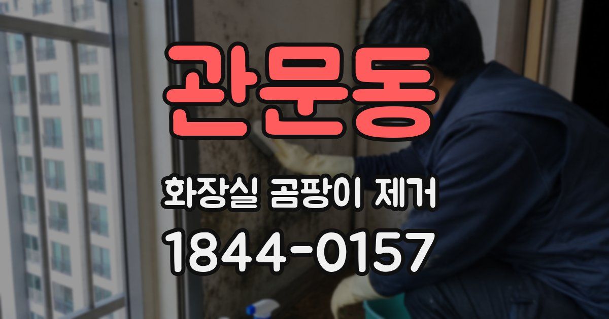 관문동 화장실 곰팡이 제거