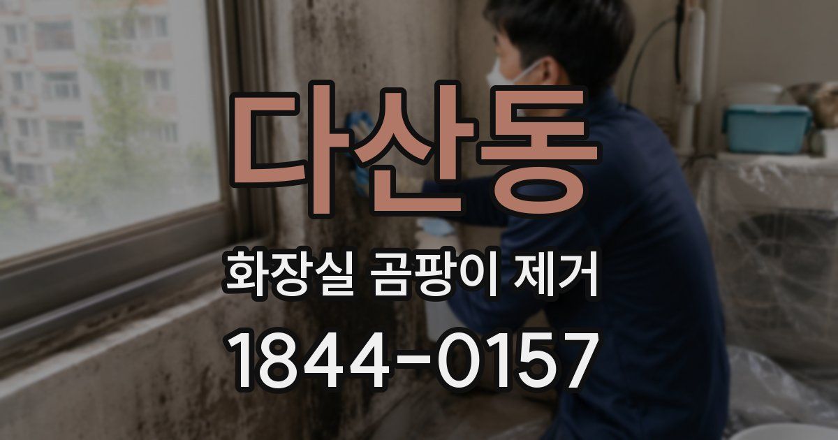 다산동 화장실 곰팡이 제거