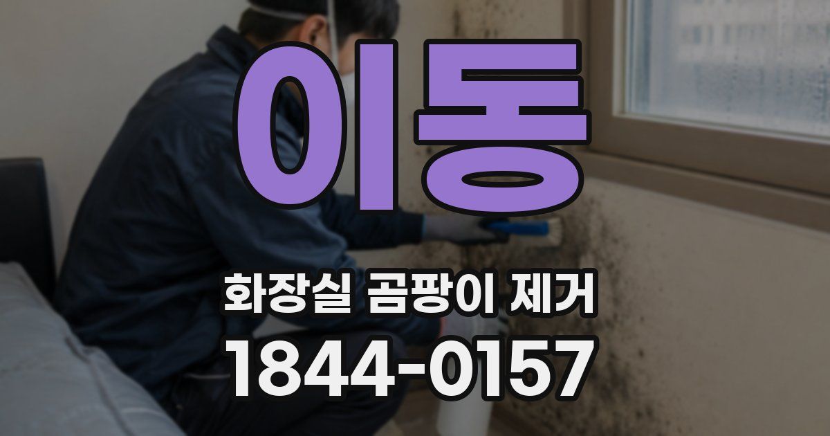 이동 화장실 곰팡이 제거