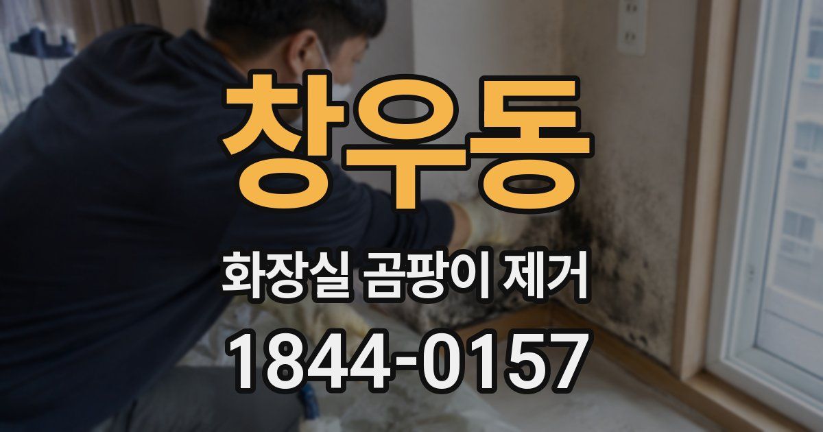 창우동 화장실 곰팡이 제거