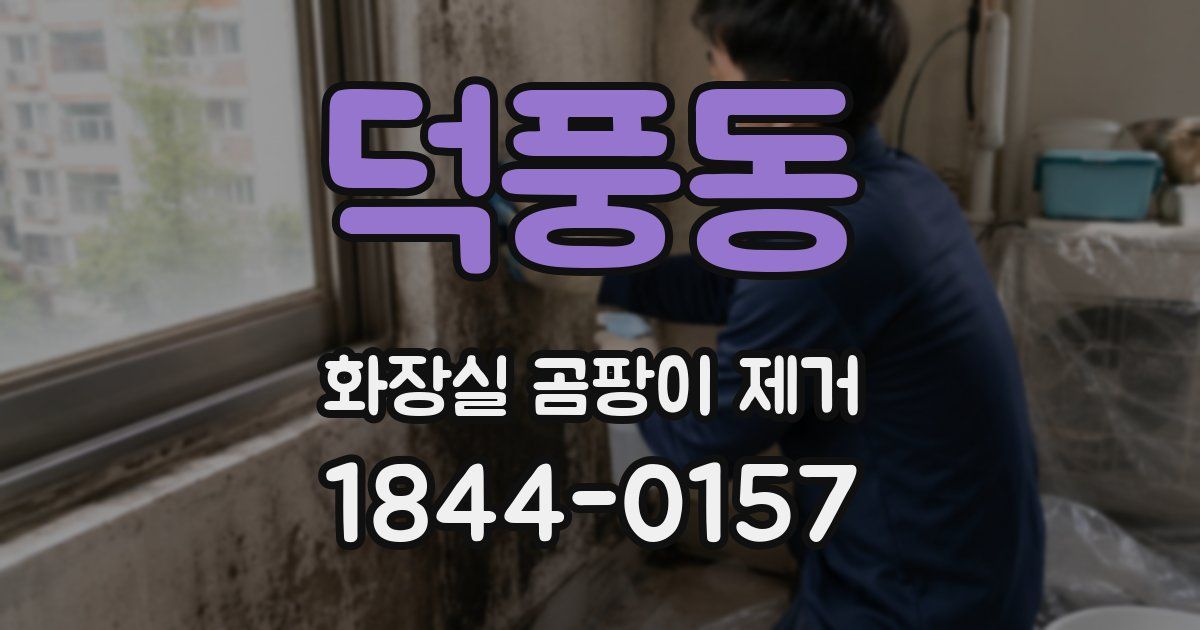 덕풍동 화장실 곰팡이 제거