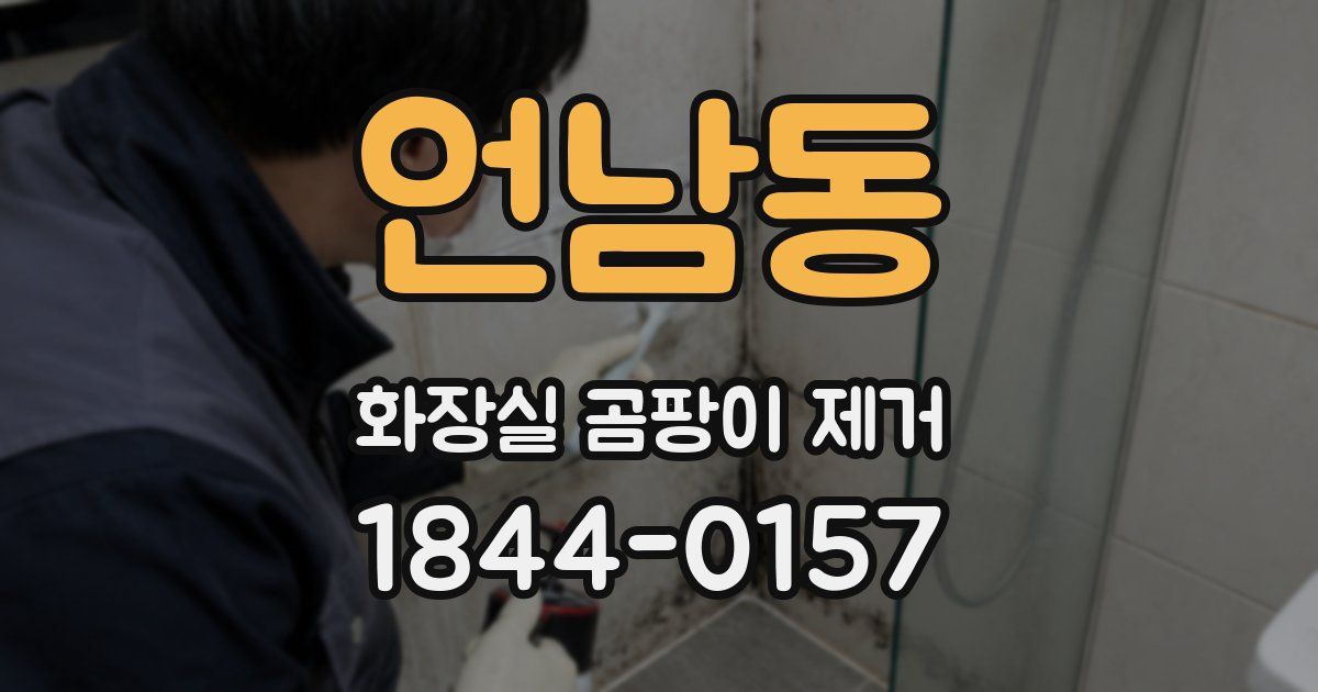 언남동 화장실 곰팡이 제거