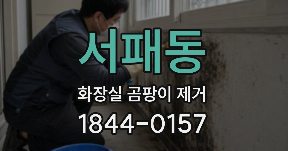 서패동 화장실 곰팡이 제거