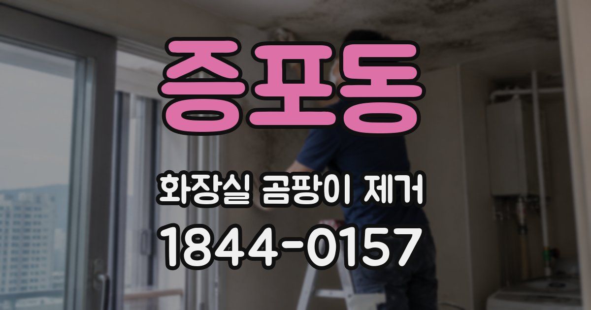 증포동 화장실 곰팡이 제거