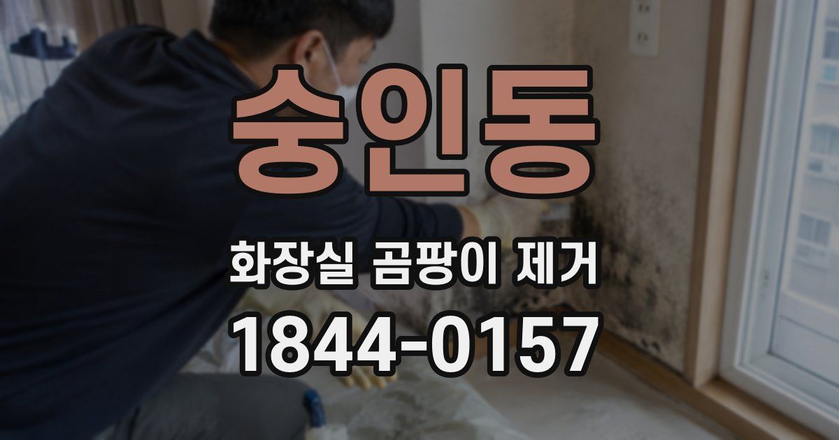 숭인동 화장실 곰팡이 제거