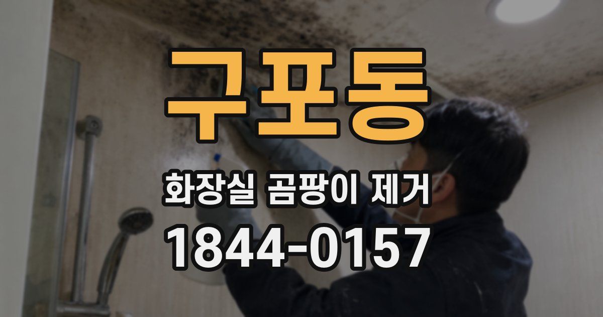 구포동 화장실 곰팡이 제거