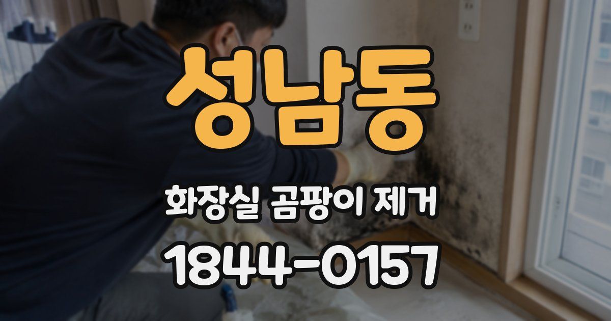 성남동 화장실 곰팡이 제거