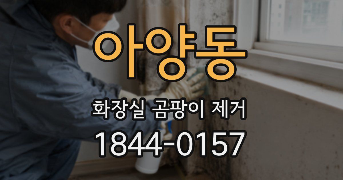 아양동 화장실 곰팡이 제거