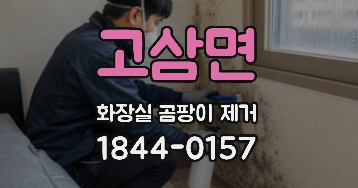 고삼면 화장실 곰팡이 제거