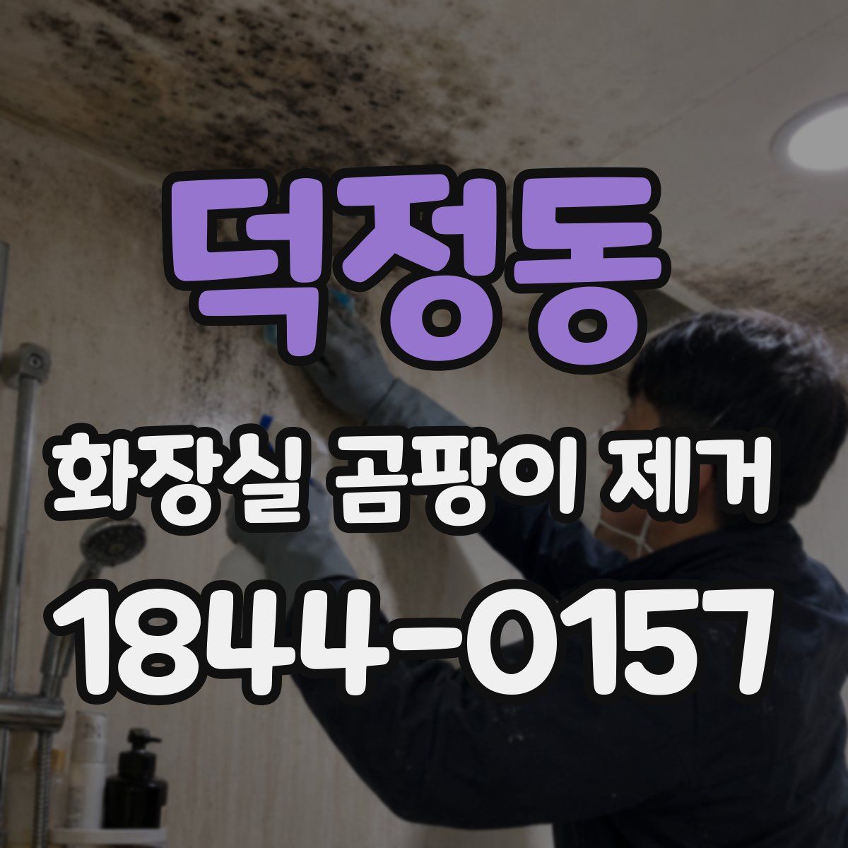 덕정동 화장실 곰팡이 제거